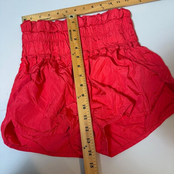 Free People Movement The Way Home Running Shorts S High Rise Smocked Activewear - Picture 5 of 6